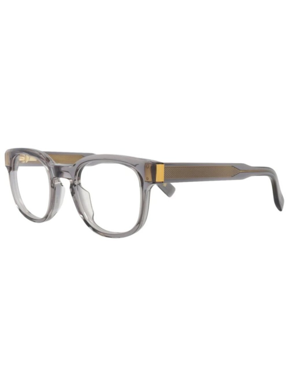 New Dunhill Women's Eyeglasses Round Oval Acetate Frame Mens Grey Grey